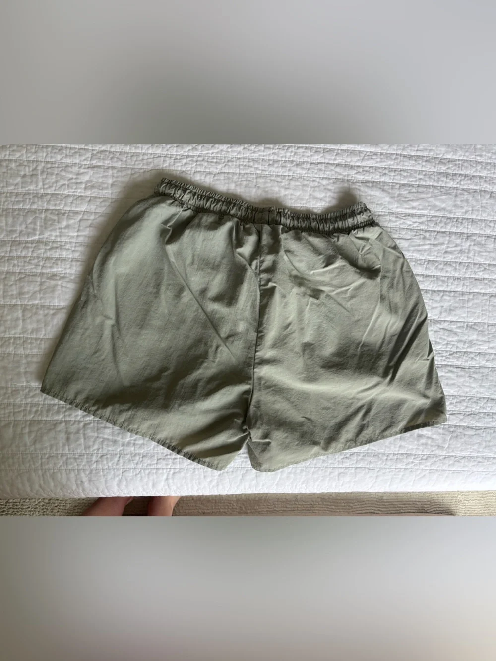 ALO Yoga Pale Green Alumni Shorts